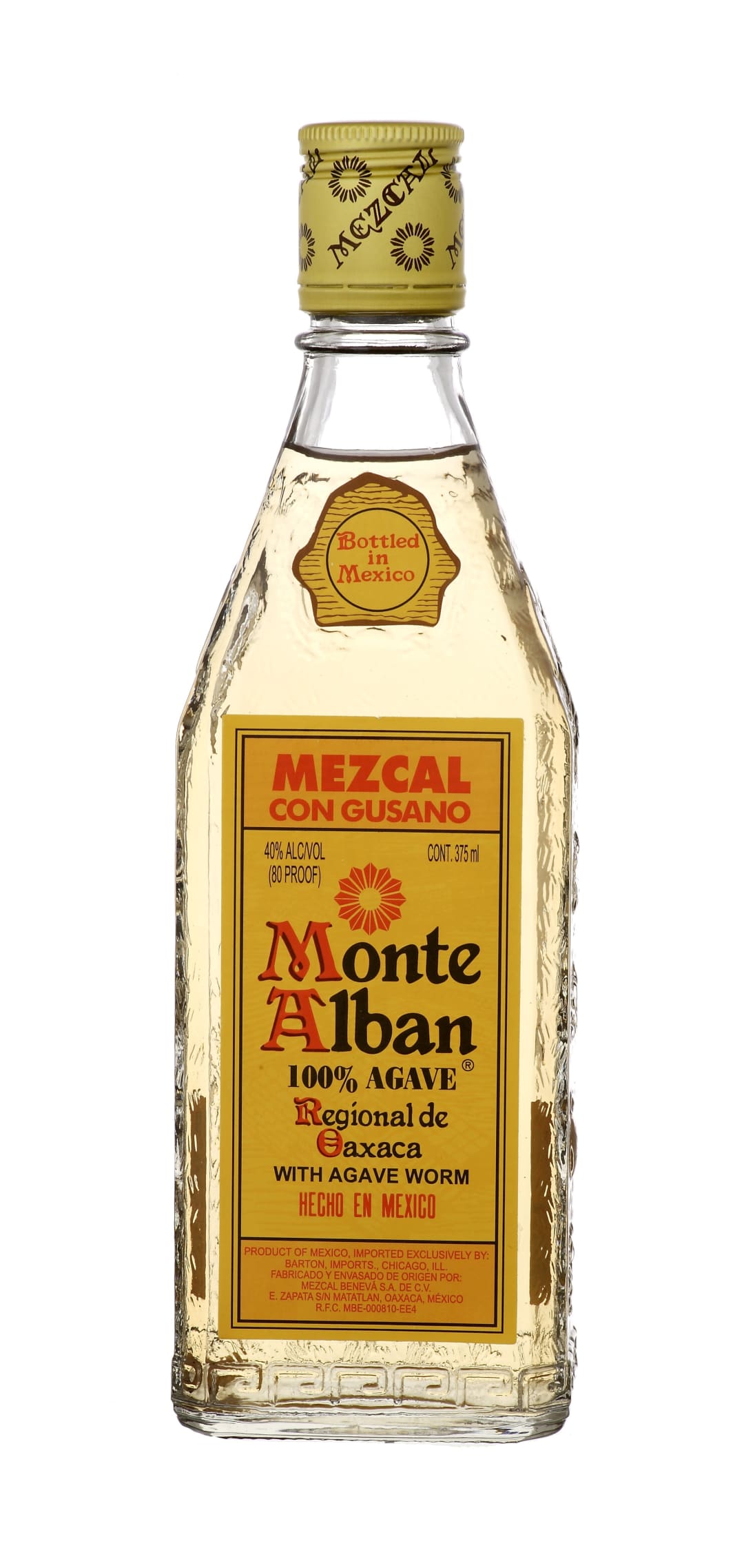 Monte Alban Mezcal Tequila 375ml 80 Proof