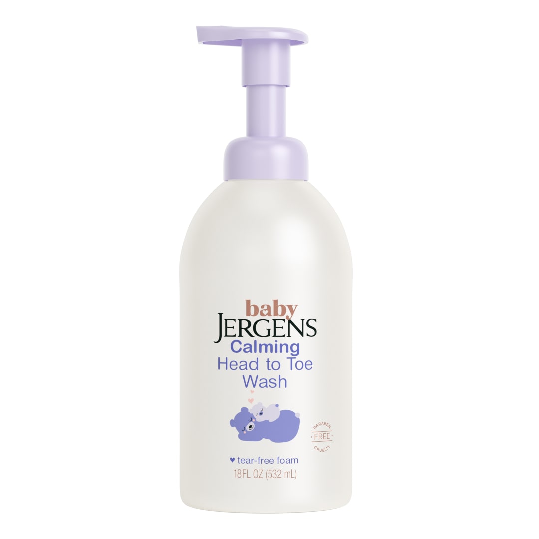 Baby Jergens Calming Head-to-Toe Foaming Wash & Shampoo, 18 Fl Oz