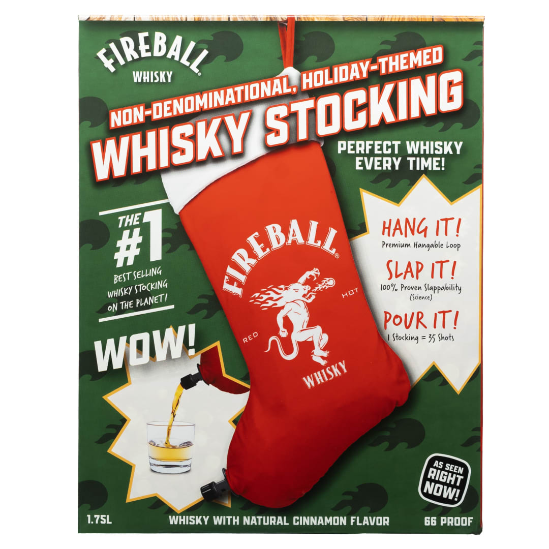 Fireball Hot Cinnamon Whisky Holiday Stocking 1.75l 66 Proof