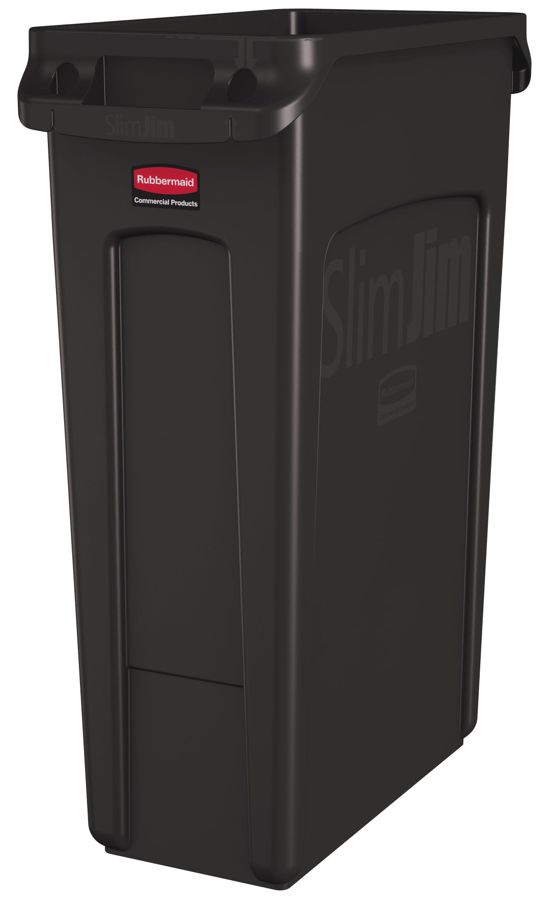 Rubbermaid Commercial Products SLIM JIM 23 GallonVented Trash Can , Brown
