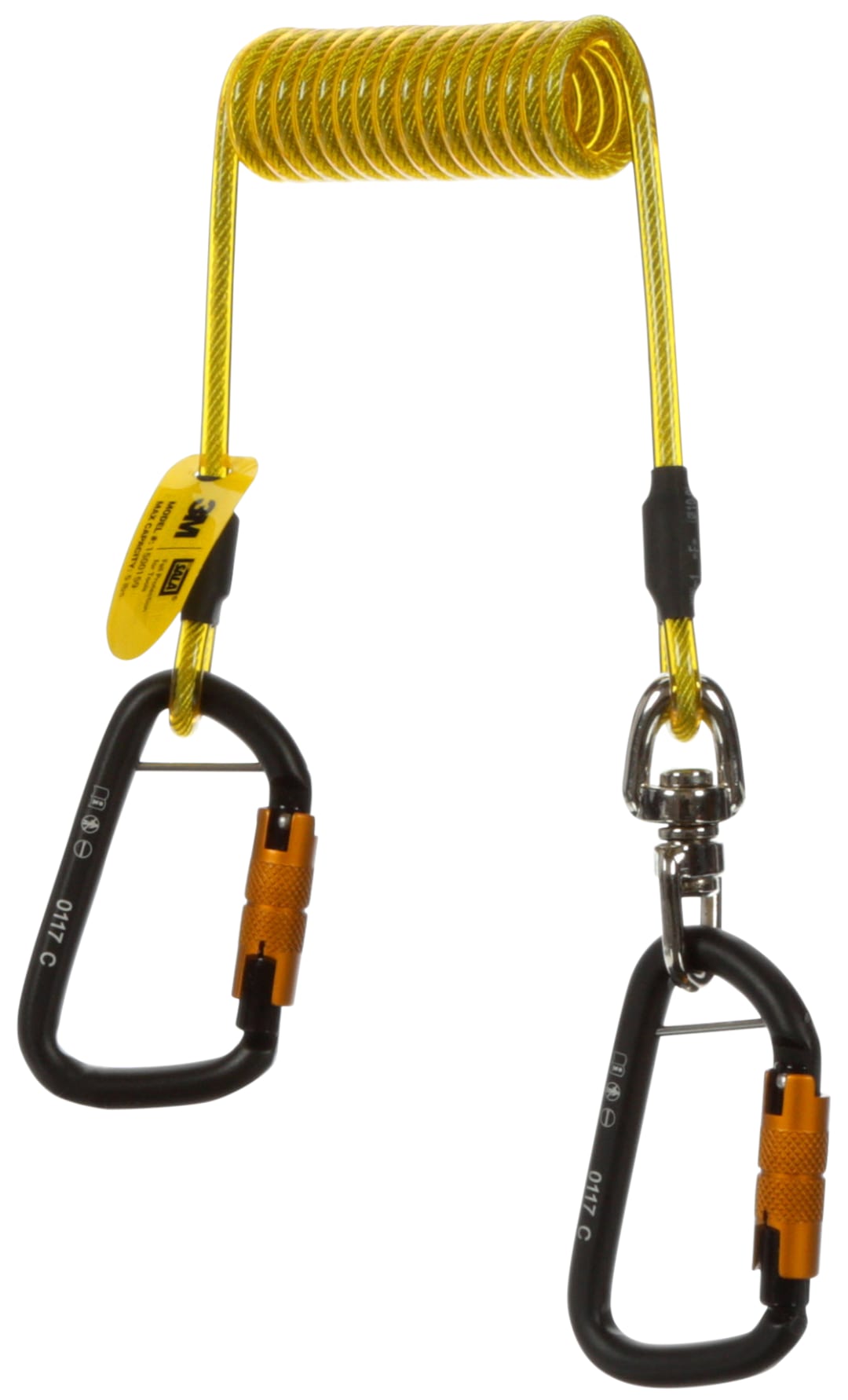3M™ DBI-SALA® Aletler için Düşüş Koruması Hook2Hook Alet İpi Fırdöndülü, 10 adet, 1500160