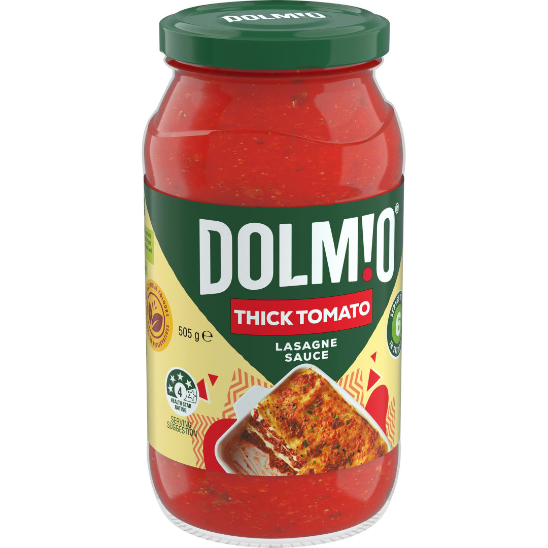 DOLMIO Pasta Sauce Thick Tomato Lasagne 505g Jar