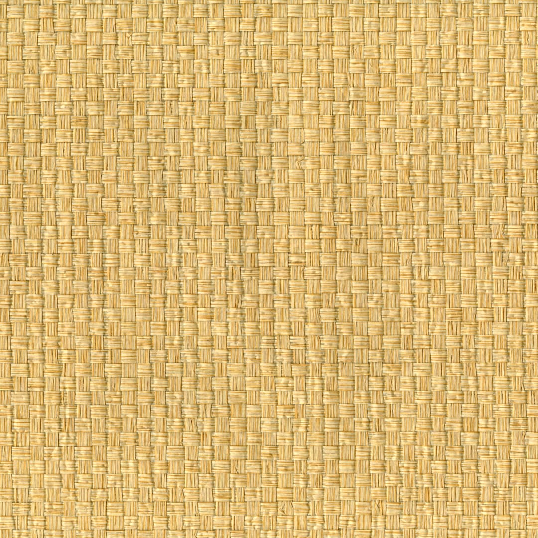 Kuan-Yin Cream Grasscloth Wallpaper Sample