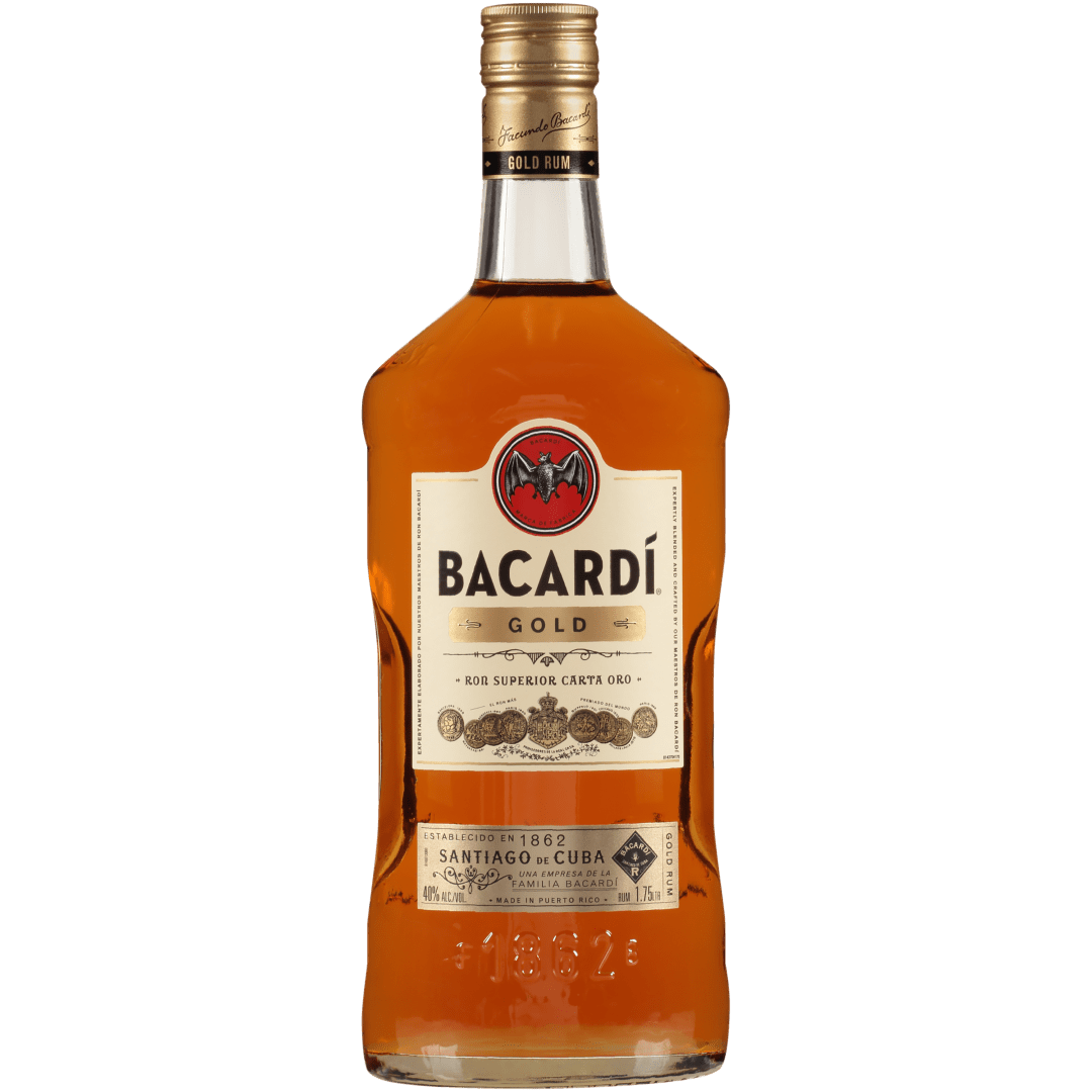 Bacardi Gold Rum, Gluten Free 40% 1.75L