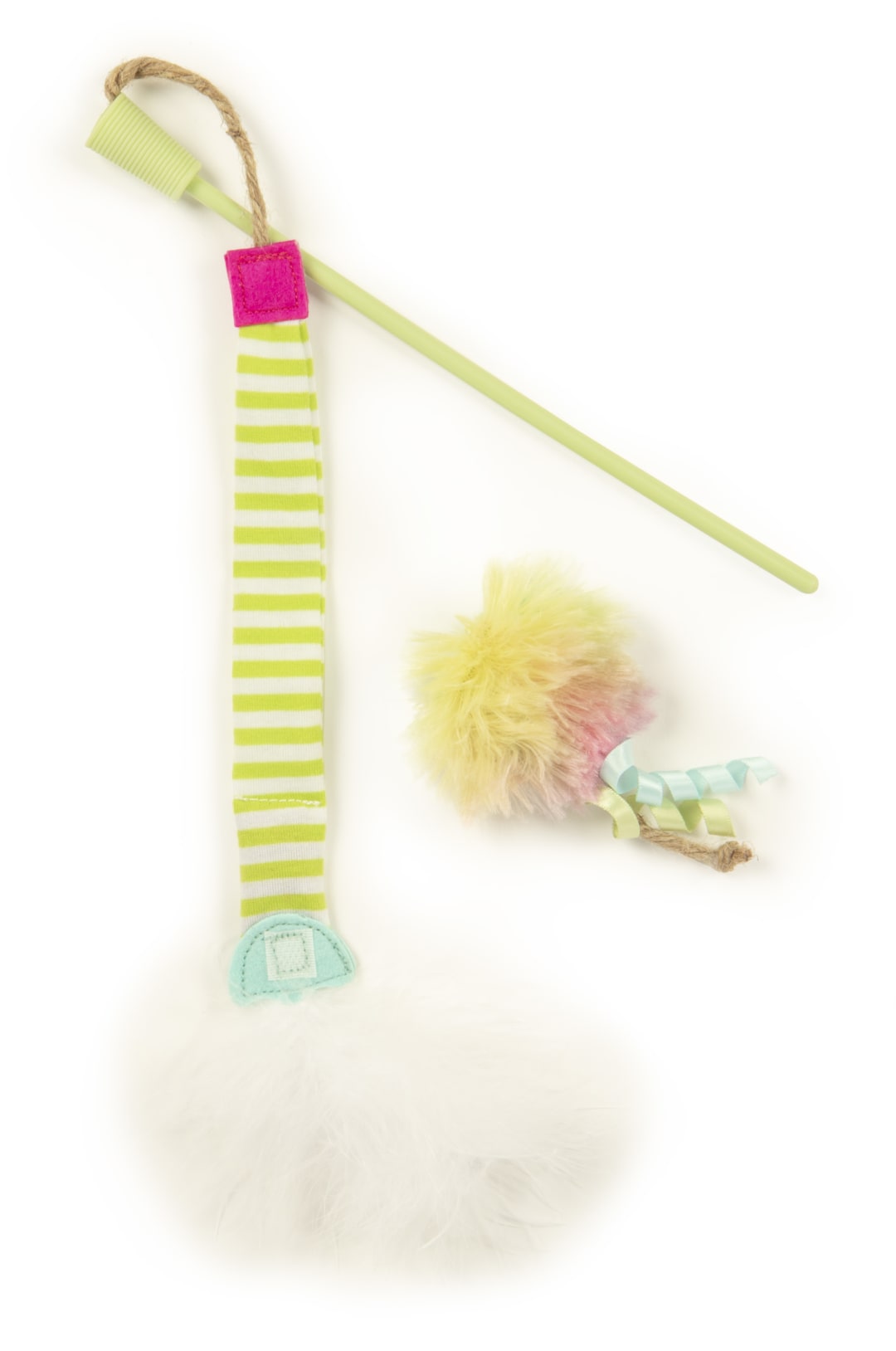 SmartyKat Silly Swinger Plush Wand Catnip Cat Toy with Bonus Cat Toy