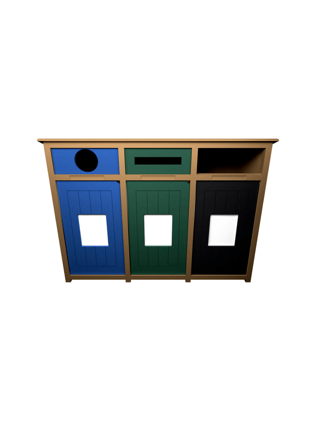  AURA - Triple - Unit - Circle-Slot-Full - Cedar-Blue-Green-Black