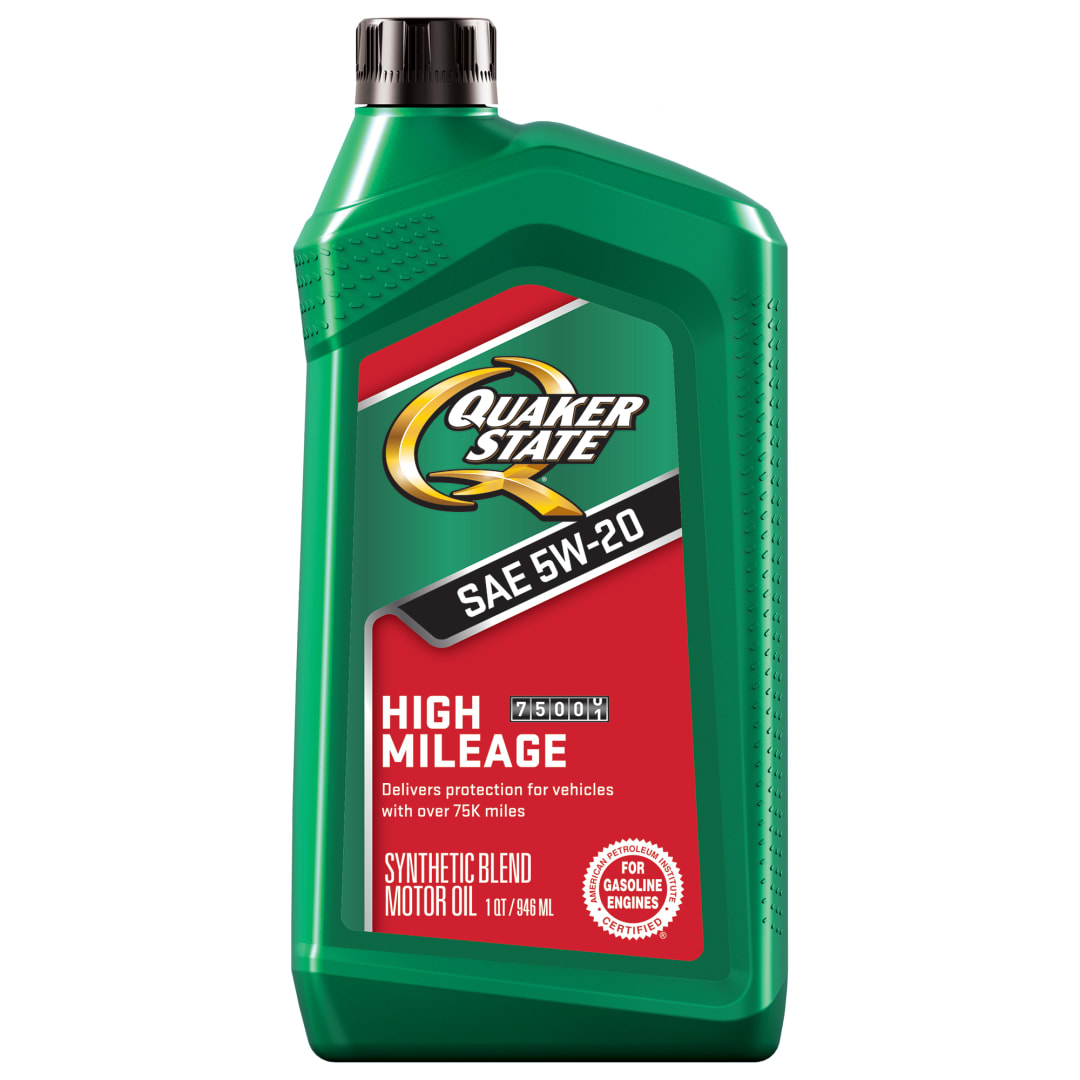 Quaker State High Mileage 5W-20 Motor Oil, 1 Quart