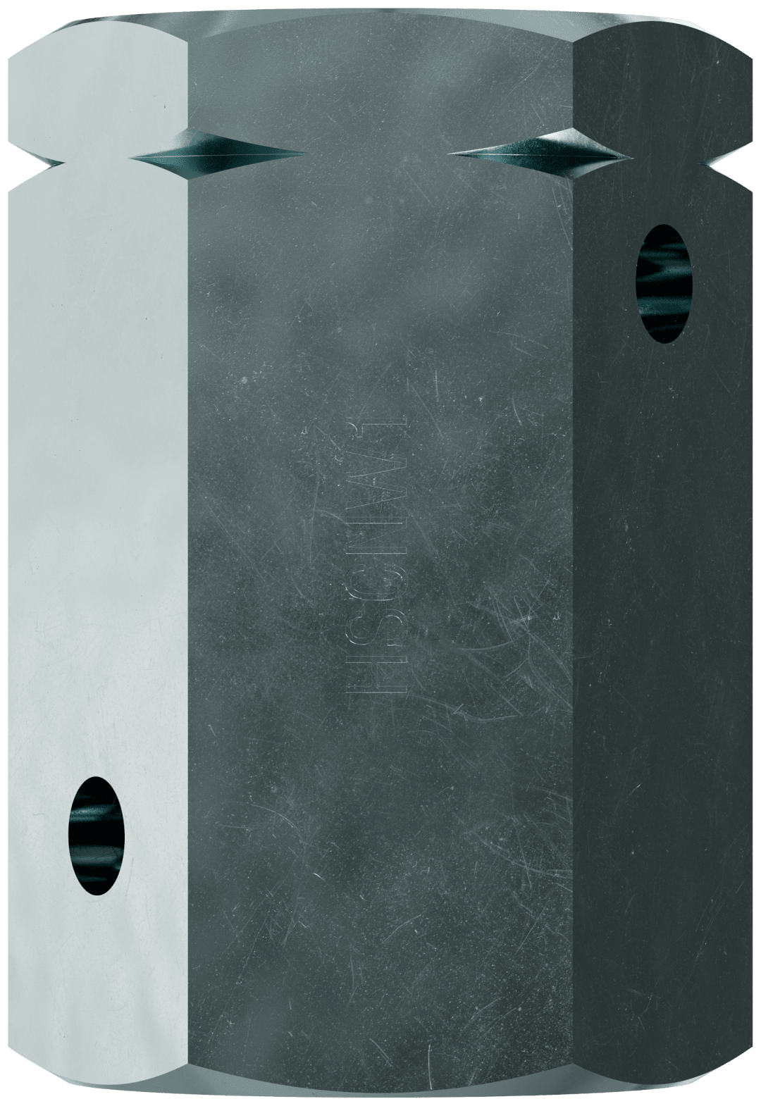 Simpson Strong-Tie HSCNW1 HSCNW 1 in. High-Strength Coupler Nut with Witness® Hole