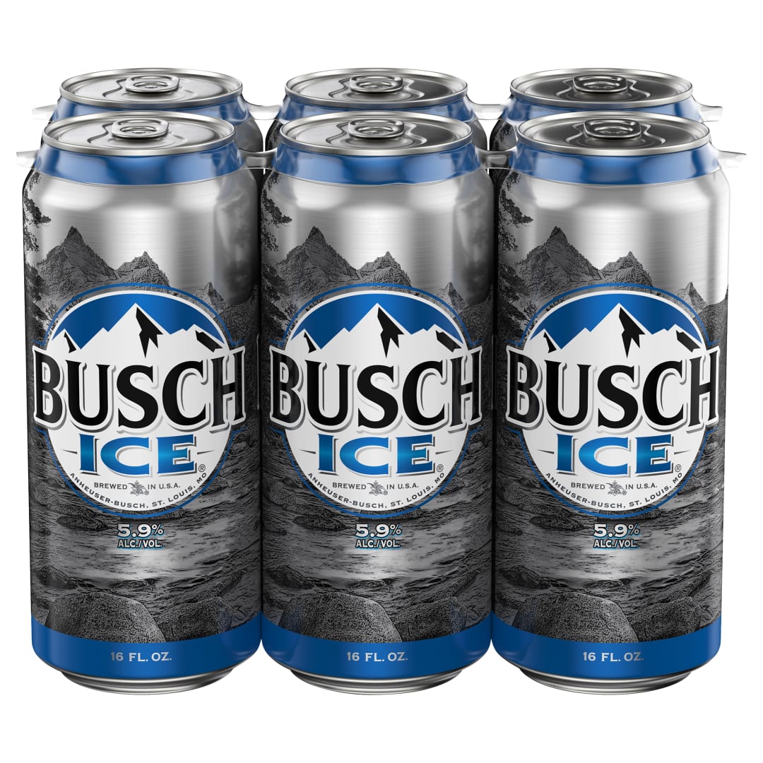 Busch Ice® Beer, 6 Pack 16 fl. oz. Cans