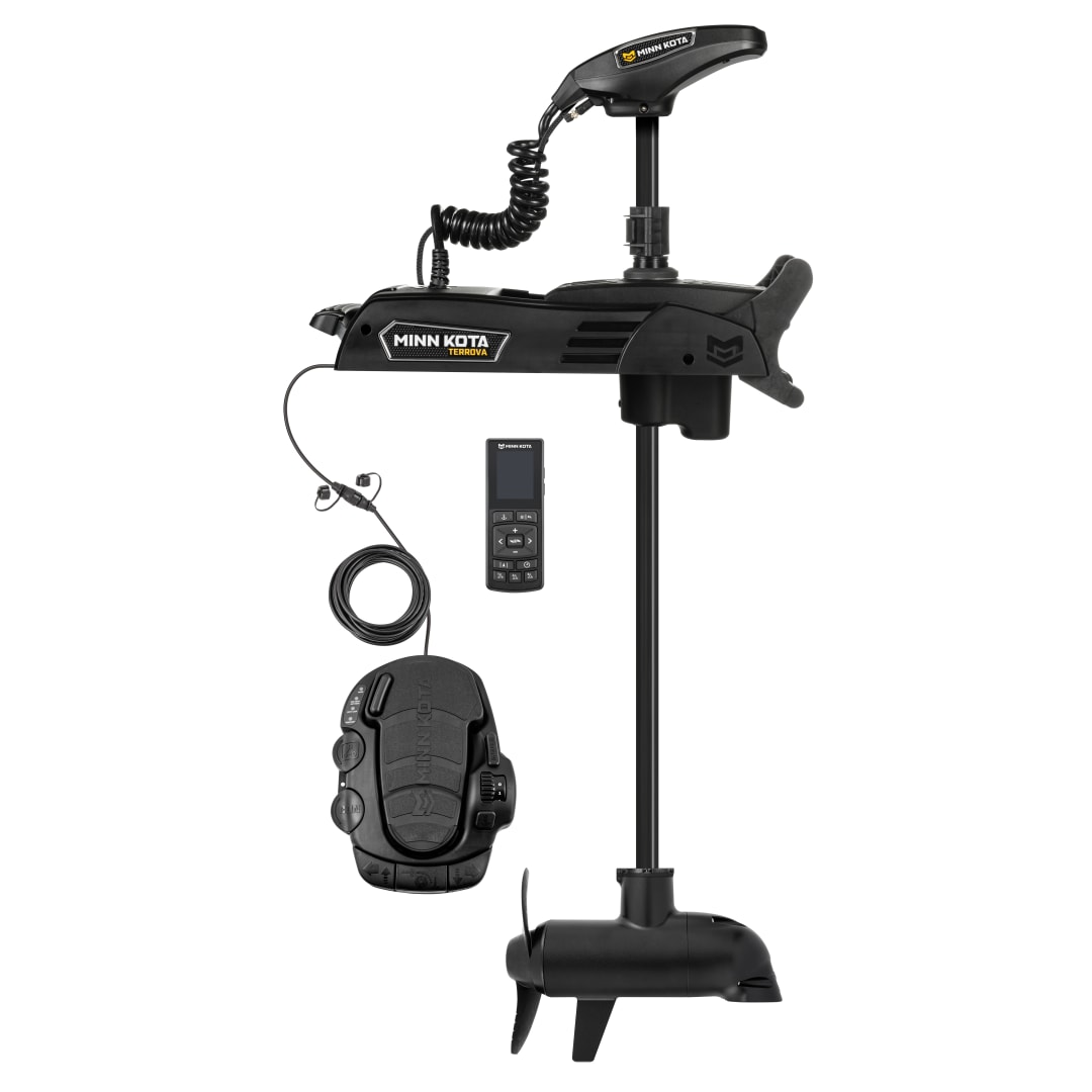 Terrova QUEST 90/115 lb. Thrust, 45" Shaft, Dual Spectrum CHIRP Sonar, Wireless Remote