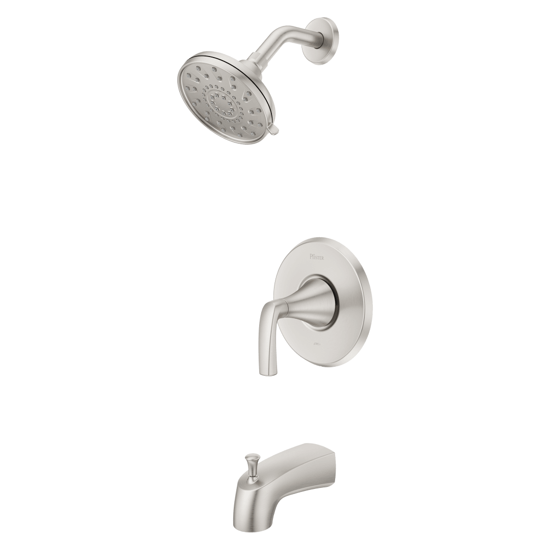 Rancho 1-Handle Tub & Shower Faucet in Spot Defense Brushed Nickel