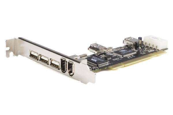 3 USB 2.0 and 2 Firewire PCI Combo Card