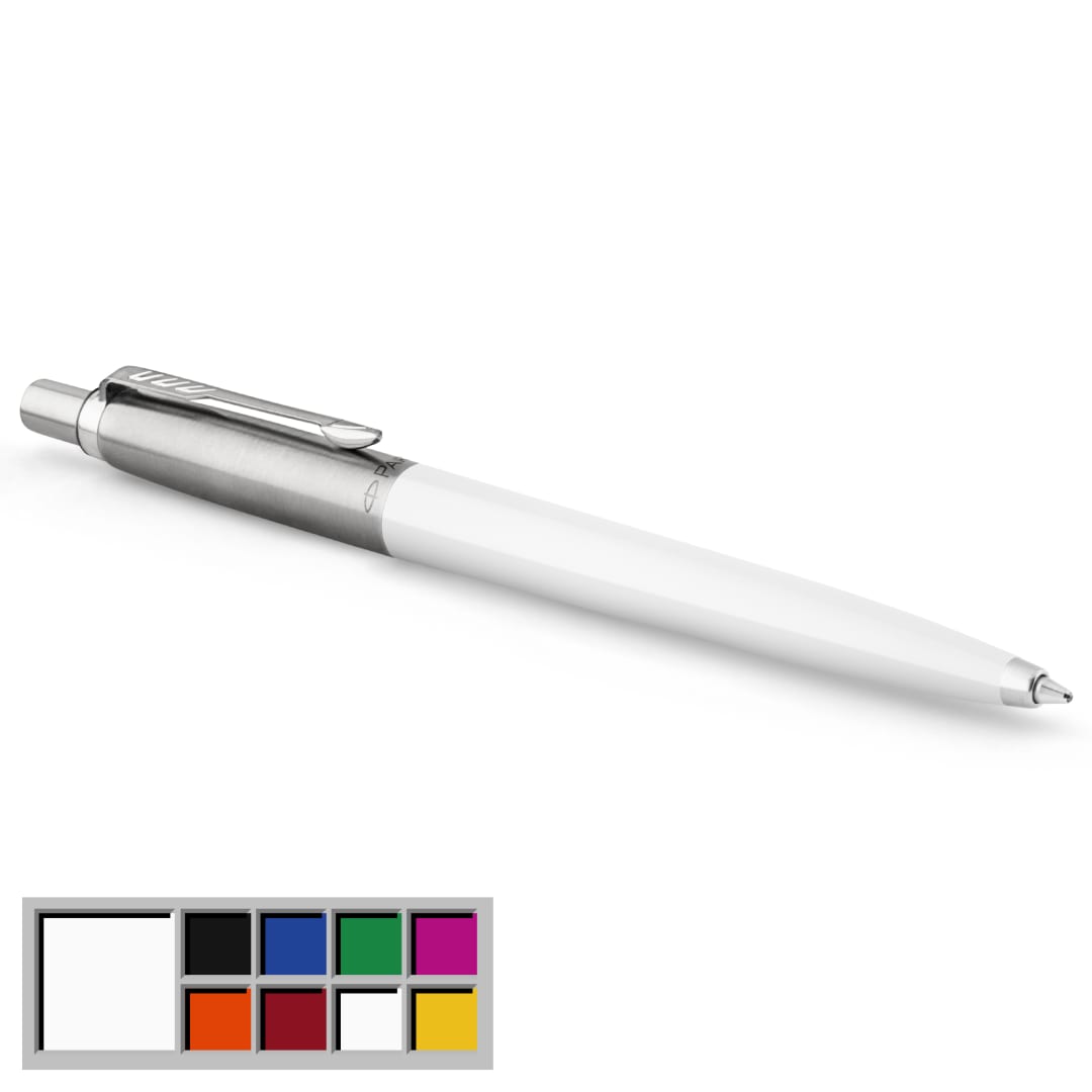 Parker Jotter Originals colección de bolígrafos | acabado retro blanco | punta mediana | tinta azul