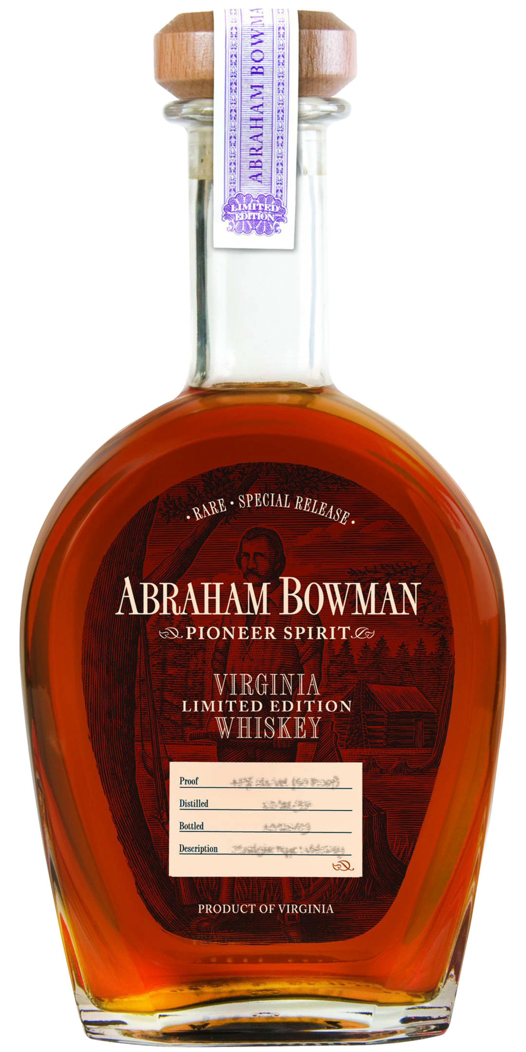 Abraham Bowman Virginia Whiskey 750ml 100 Proof