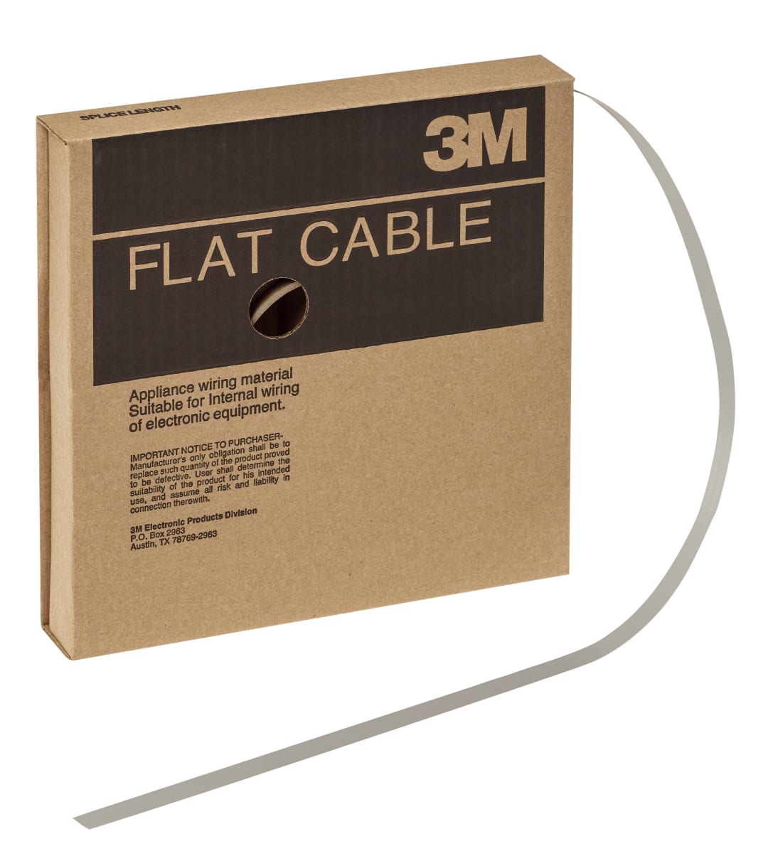 3M™ 3756/20, Flachbandkabel, 20-polig, 3756 Serie, Litzenleiter, 0,635 mm, Grau, 30,5 m/Rolle
