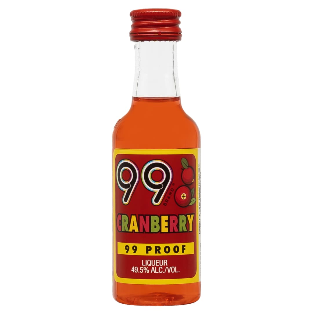 99 Cranberry Liqueur 50ml 99 Proof
