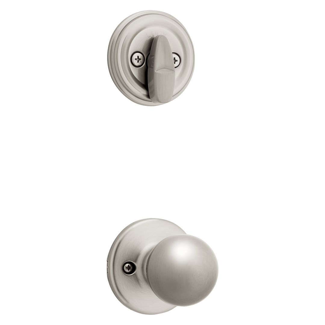 966 Single Cylinder Interior Pack w/ Polo Knob for Signature Series Handlesets in Satin Nickel
