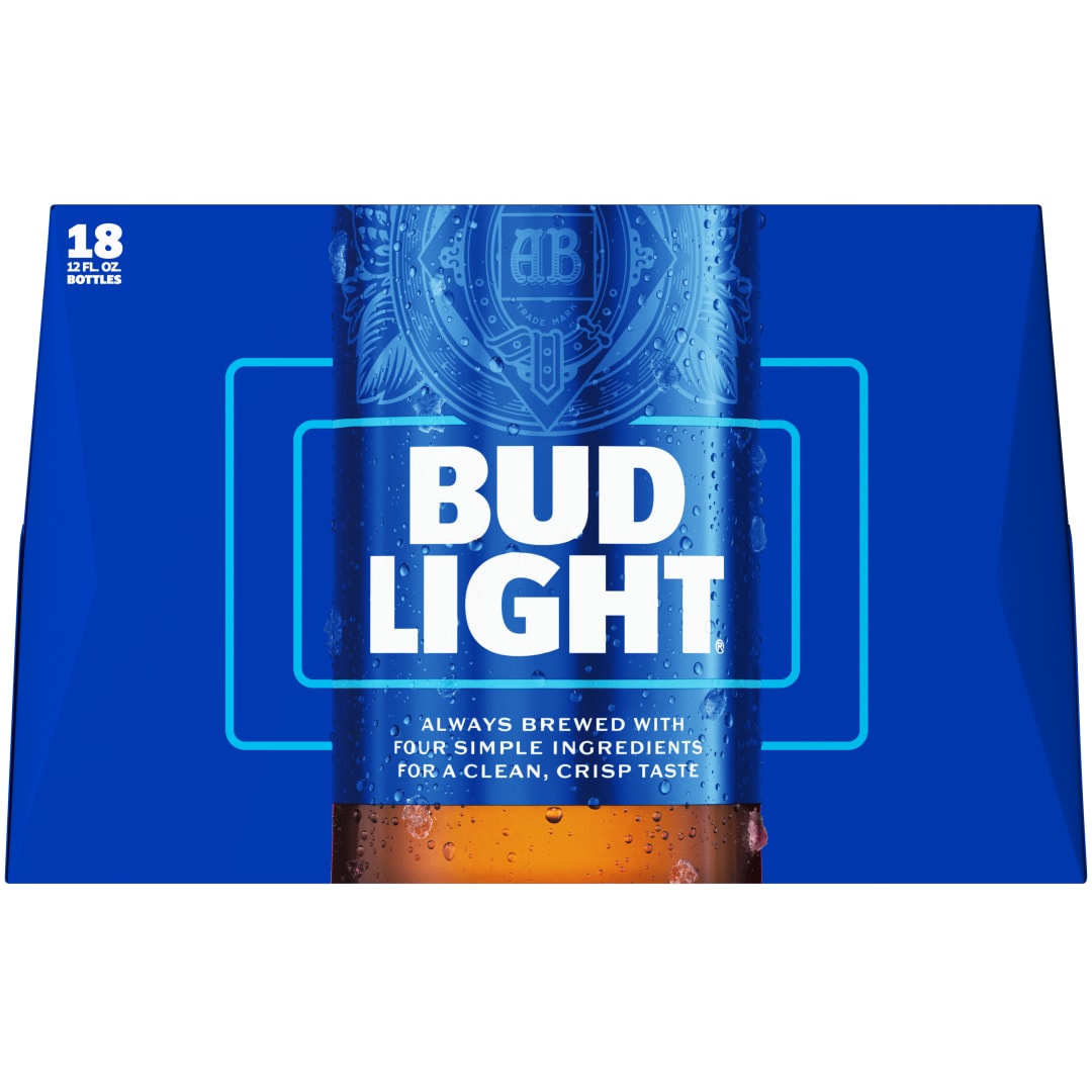 Bud Light American Lager Beer 18 Pack, 12 fl oz Bottles