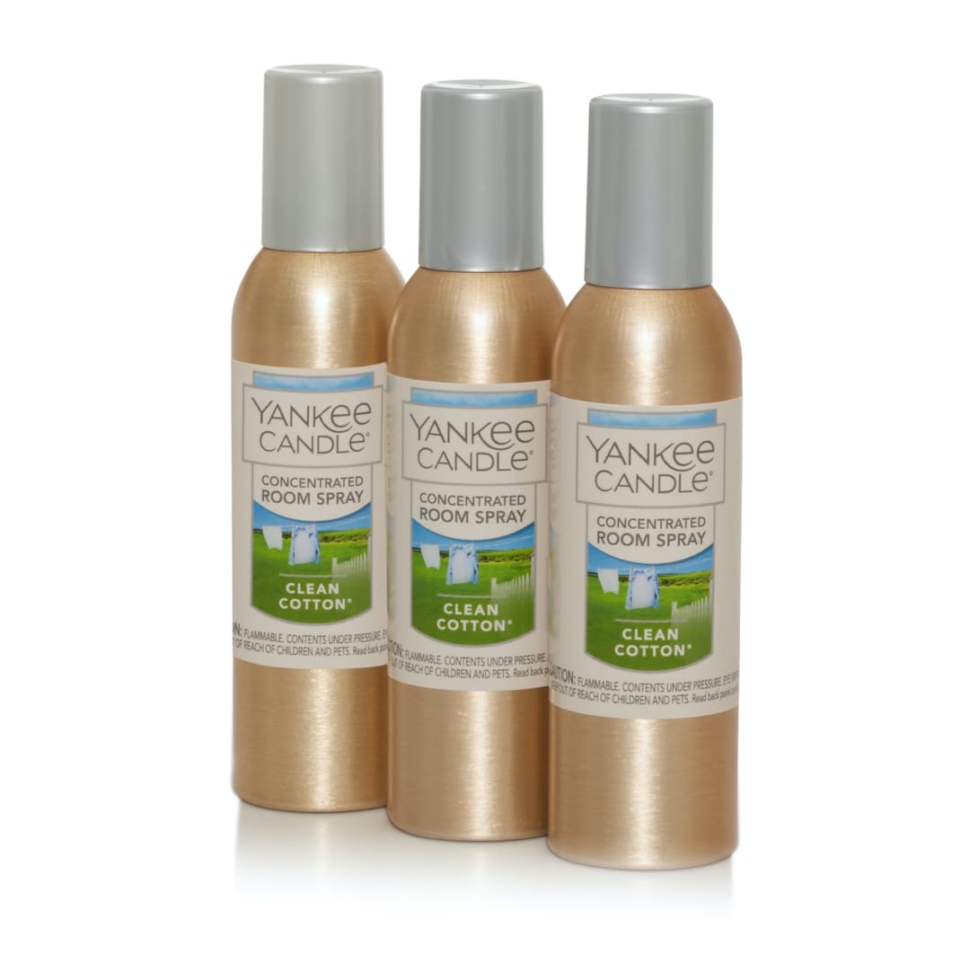 Yankee Candle® Clean Cotton Concentrated Room Spray 3-Pack