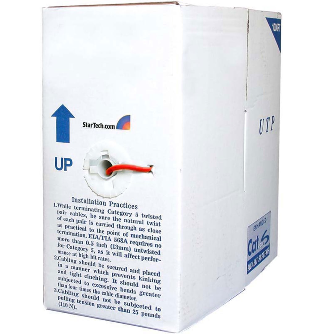 Cat6 Bulk Red Stranded Patch Cable - 1000ft