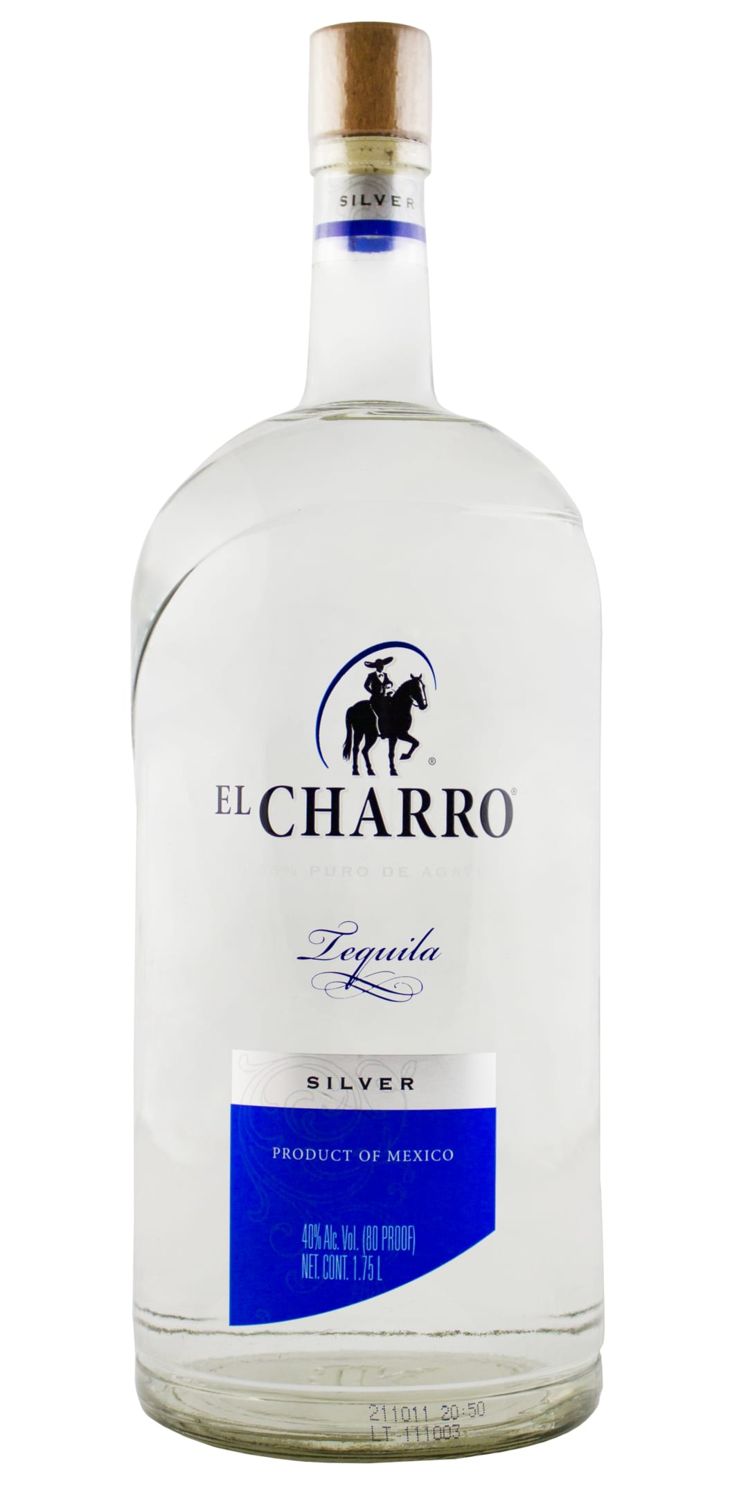 El Charro Silver Tequila 1.75l 80 Proof