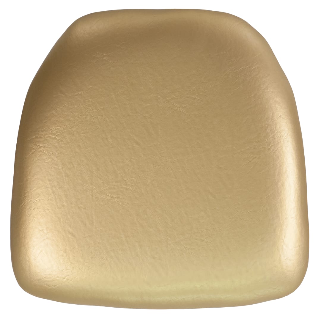 Louise Hard Gold Vinyl Chiavari Chair Cushion