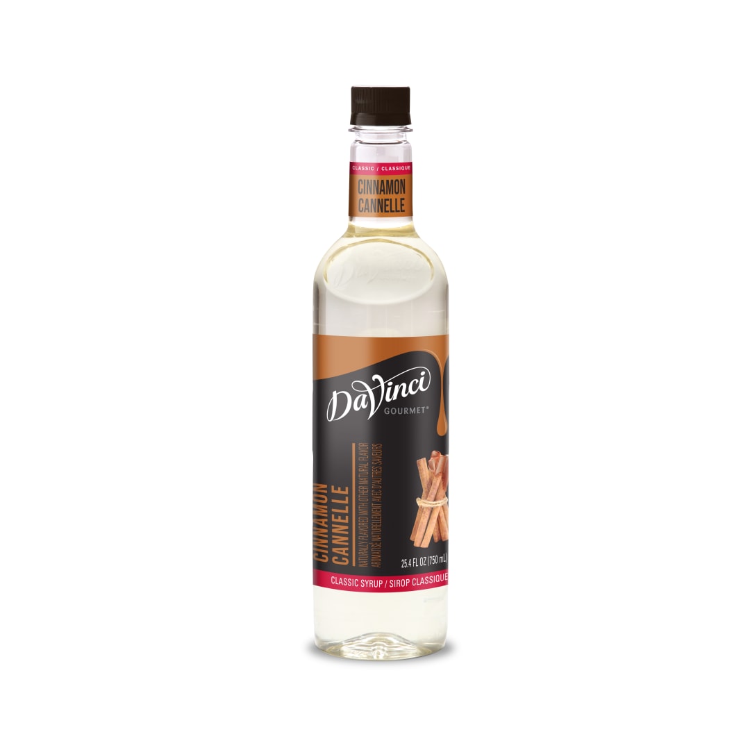 DaVinci Gourmet Cinnamon Syrup, Plastic Bottle, 4 x 750 mL