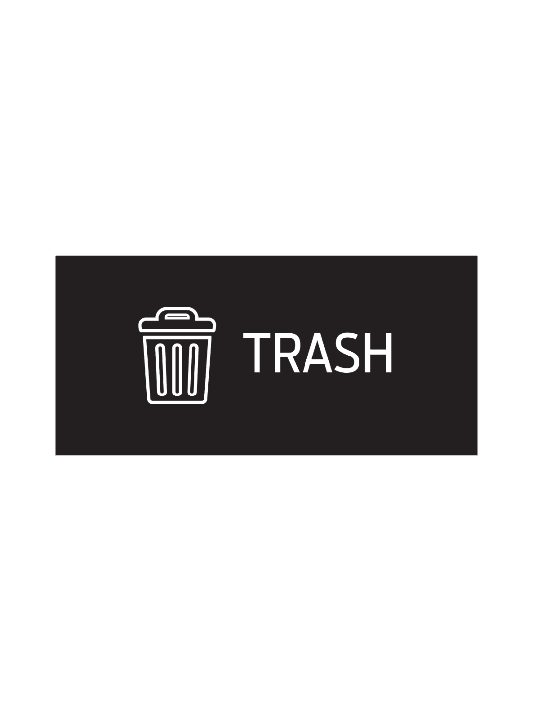 RISE - Single - Sign - Trash - Black