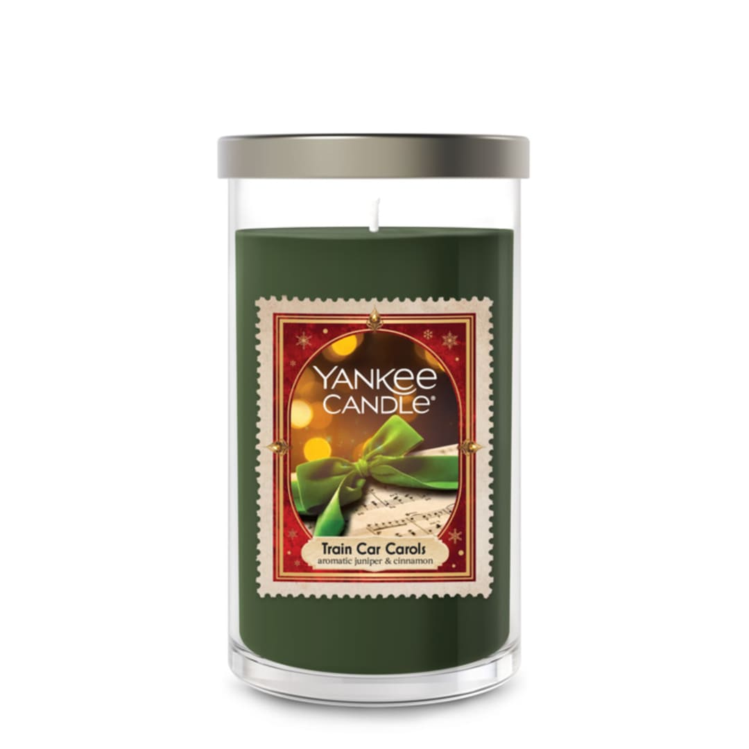 Yankee Candle Train Car Carols Medium Pillar Scented Candle