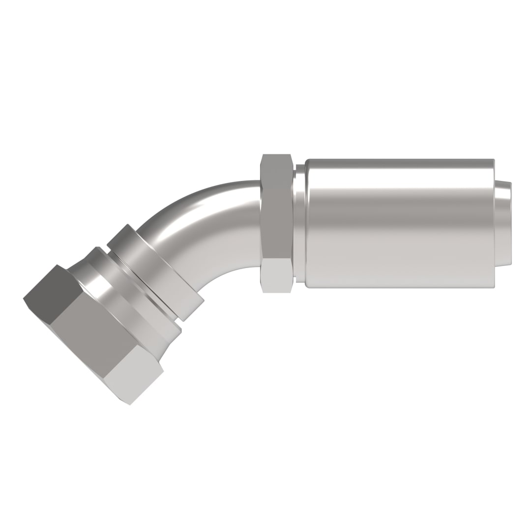 Aeroquip 1in Female JIC Swivel 45d X 1in Polyon Hose