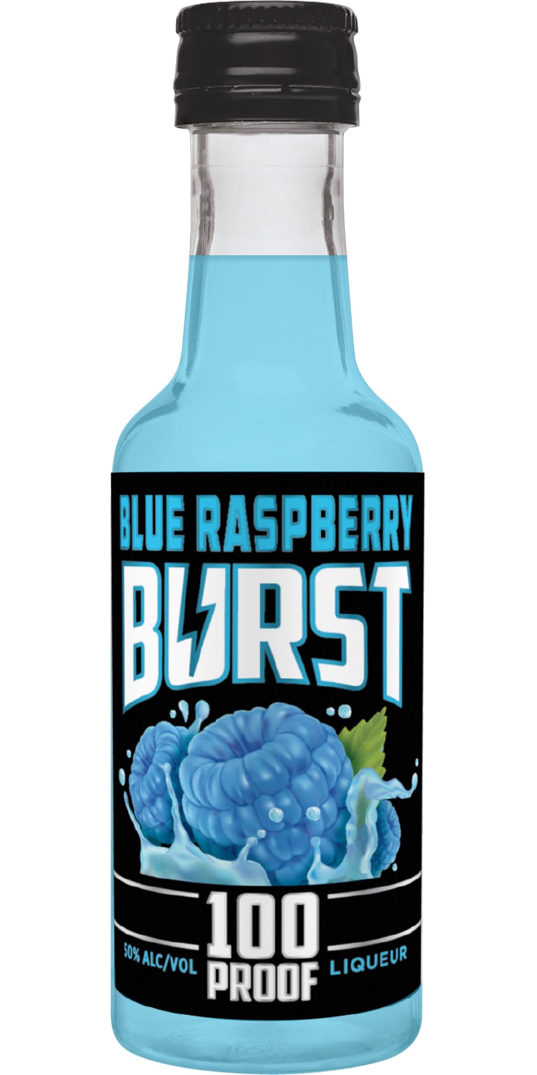Burst Blue Raspberry Liqueur 50ml 100 Proof