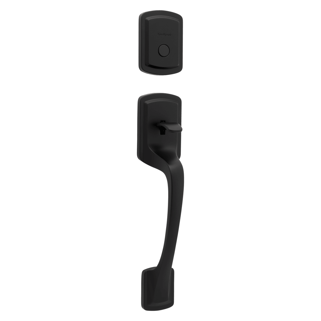 Prague Dummy Handleset Exterior Set Only in Matte Black