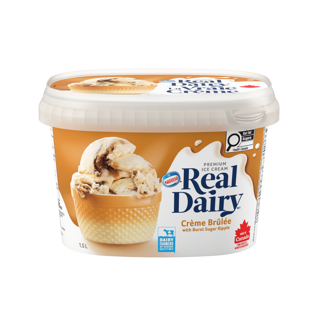 REAL DAIRY Creme Brulee Ripple 4x1.5L CA