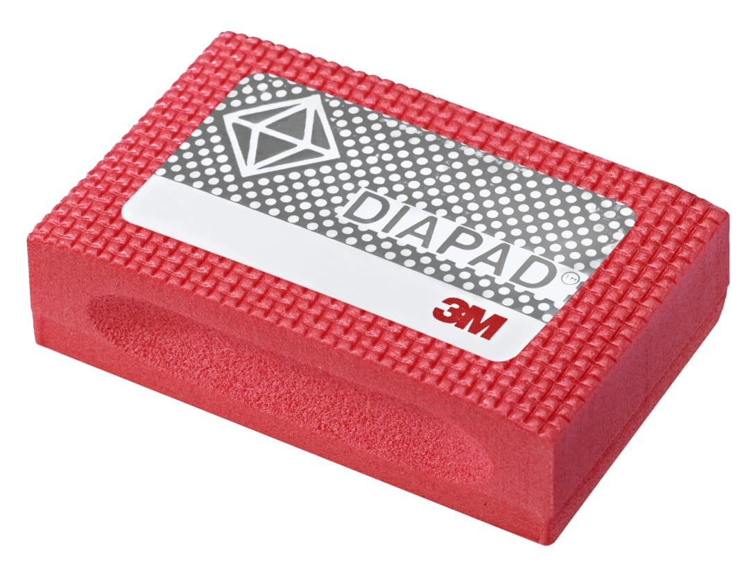 3M™ Flexible Diamond Hand Lap 6200J, M74, Red, 2-1/4 in x 3-3/4 in, 10 ea/Case