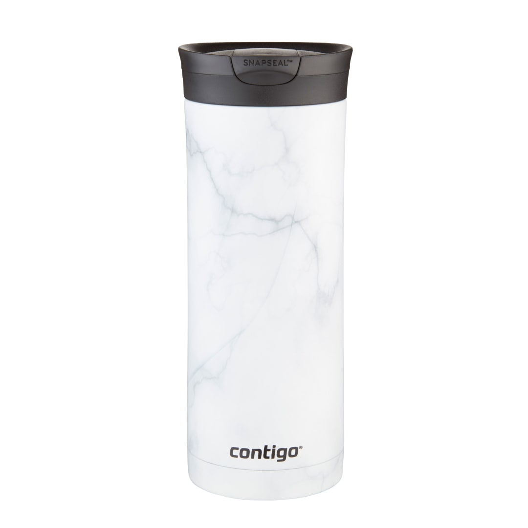 Contigo® Huron 2.0 Couture SNAPSEAL™ Insulated Travel Tumbler, White Marble, 20 oz