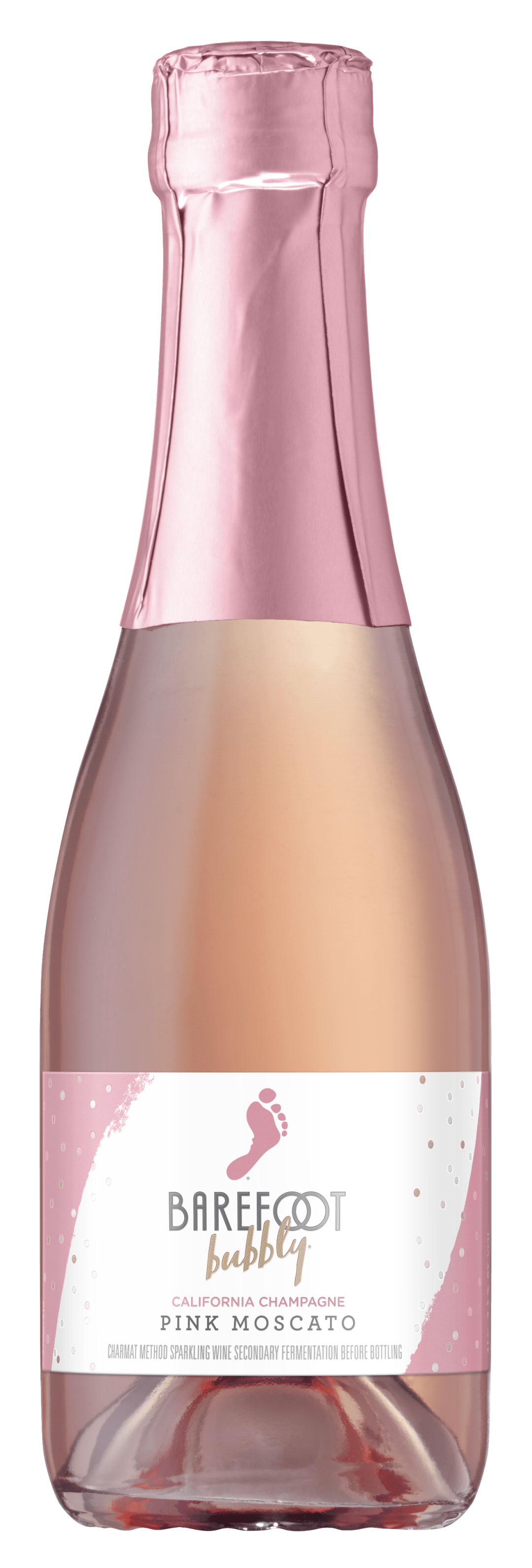 Barefoot Bubbly Pink Moscato Champagne Sparkling Wine 1 Single Serve 187ml Bottle