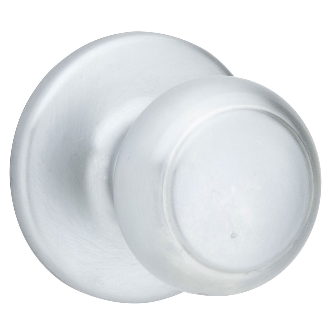 Cove Hall/Closet Knob in Satin Chrome