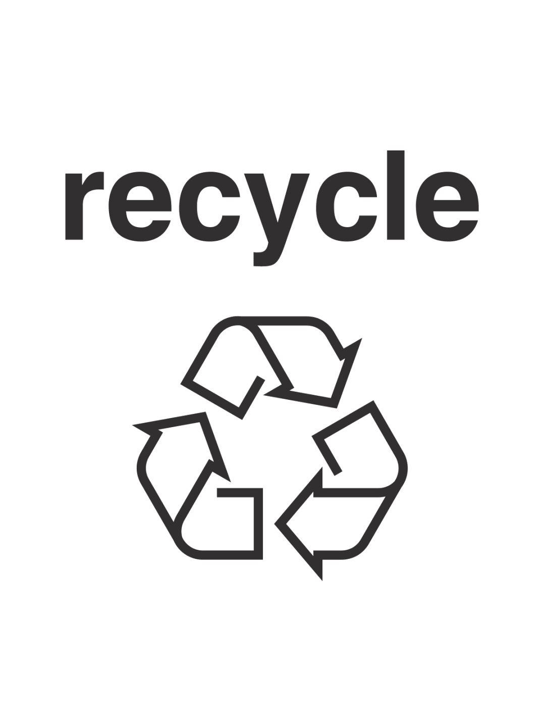  VANTAGE - Label - Recycle - Black
