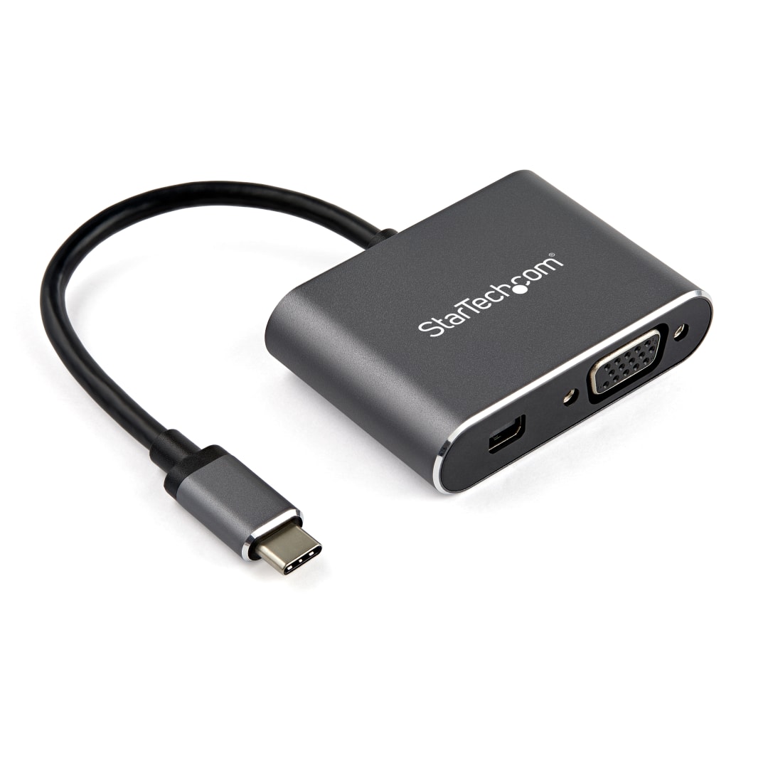 USB-C to VGA or mDP 2-in-1 Adapter