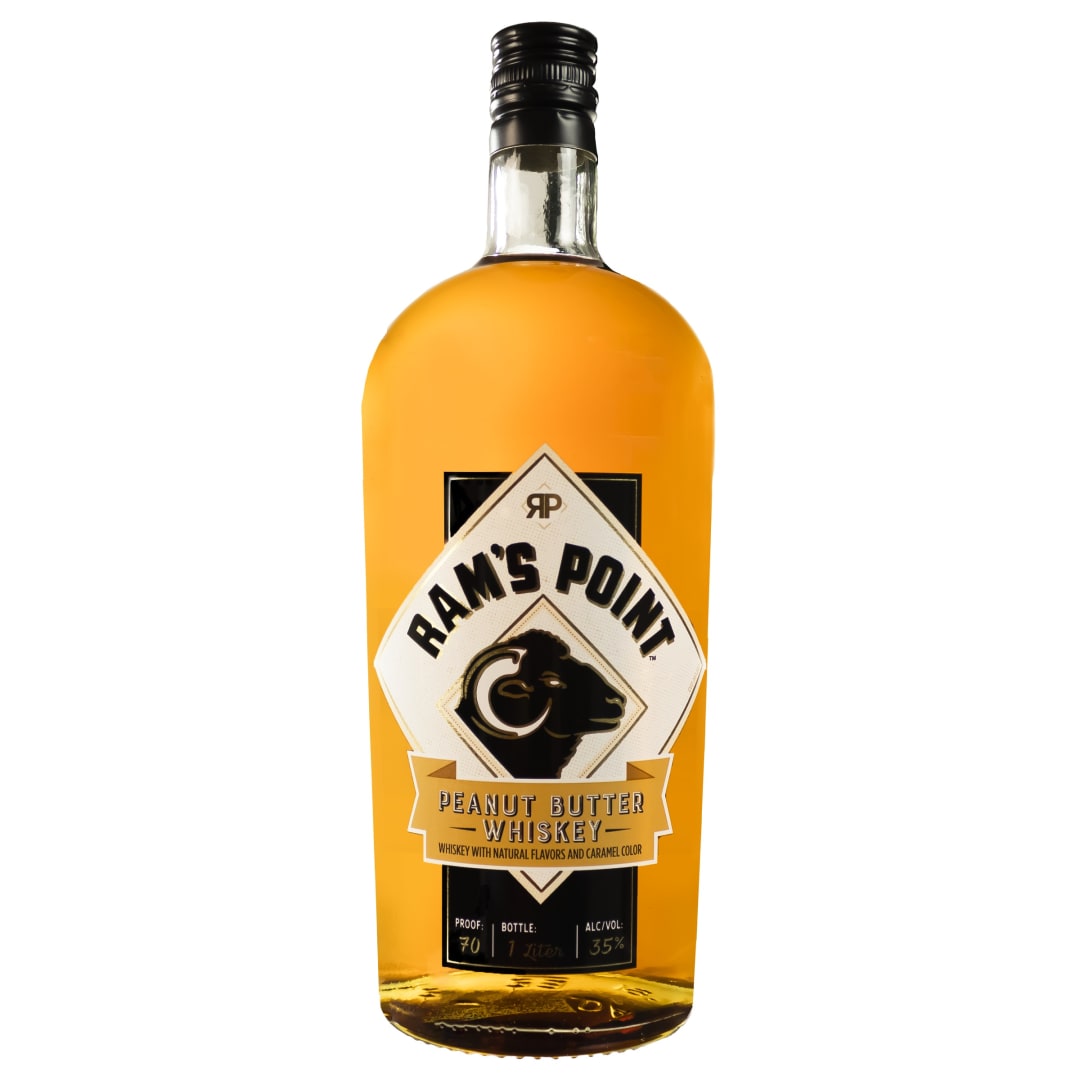 Ram's Point Peanut Butter Whiskey 1l 70 proof