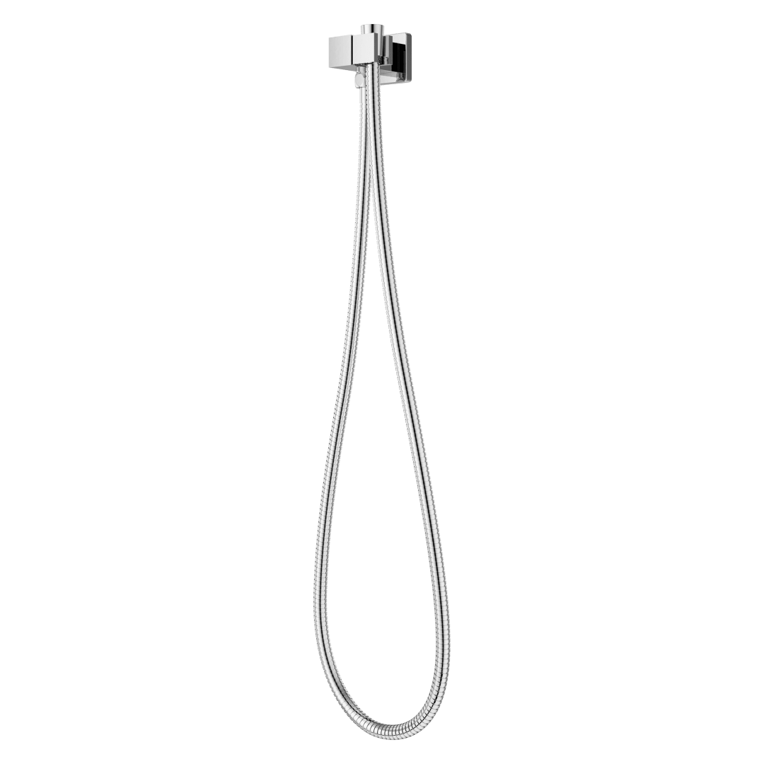 Modern Square 2-Piece Handheld Shower Kit with 60 in. Hose in Polished Chrome