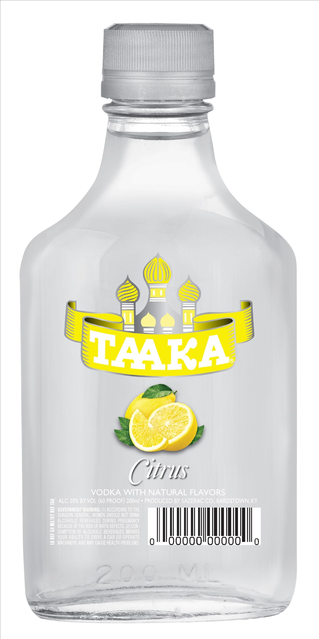 Taaka Citrus Vodka 200ml 60 Proof