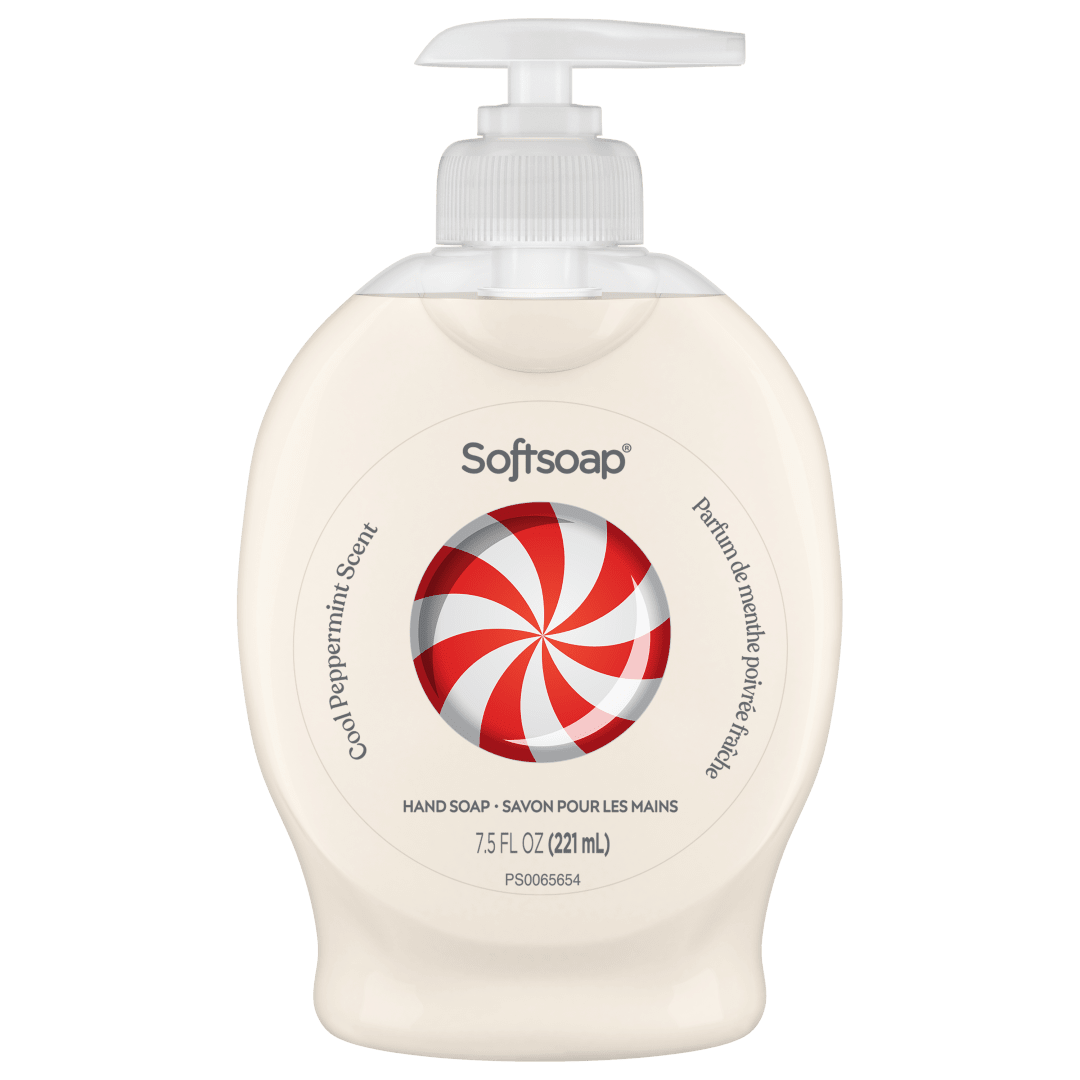Softsoap Limited Edition Cool Peppermint Liquid Hand Soap, Kitchen or Bathroom Hand Soap, 7.5 oz Pump Bottle