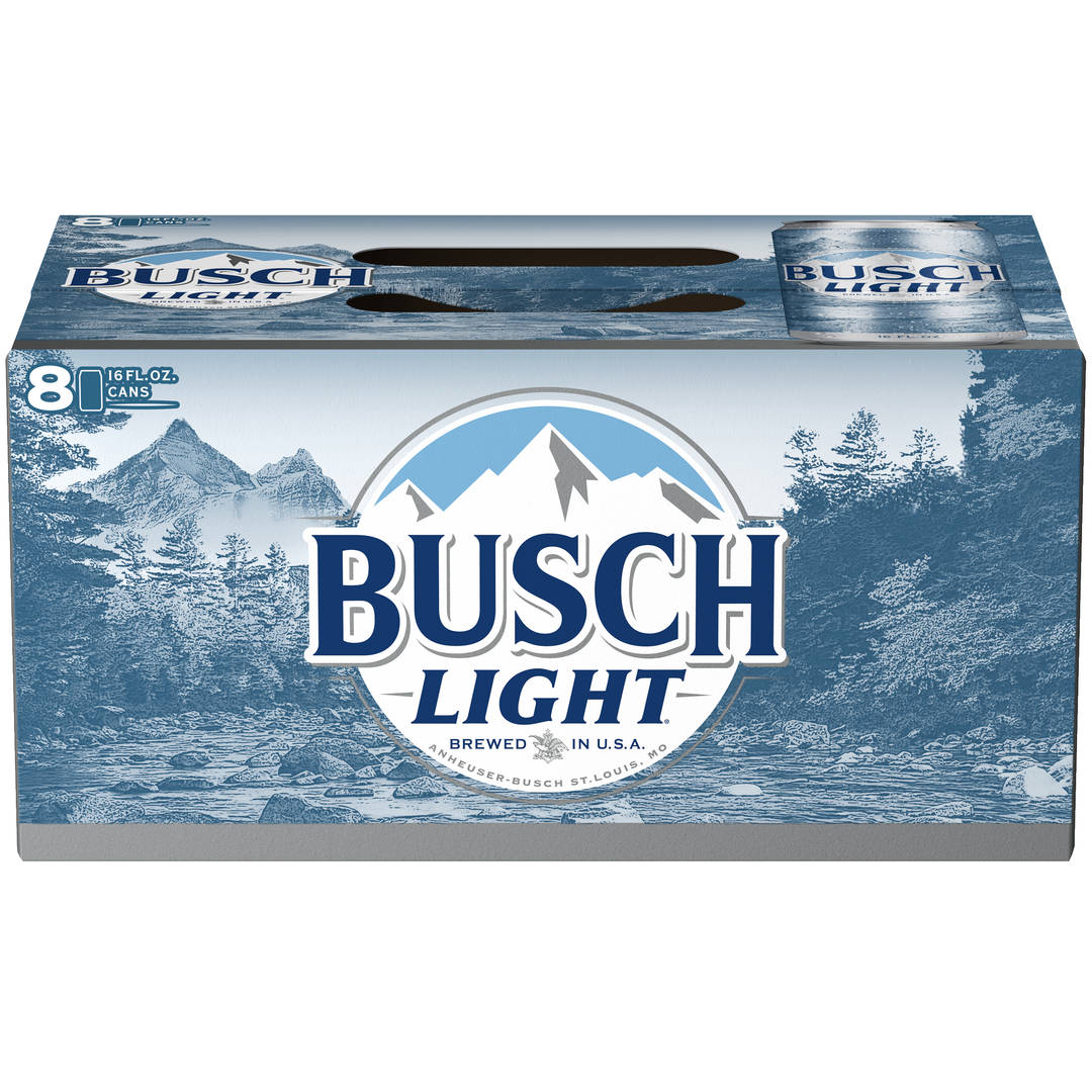 Busch Light Beer, 8 Pack Beer, 16 FL OZ Cans