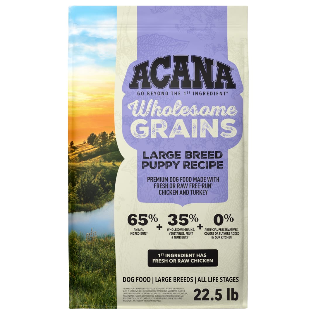 ACANA Wholesome Grains Dry Dog Food Large Breed Puppy Recipe