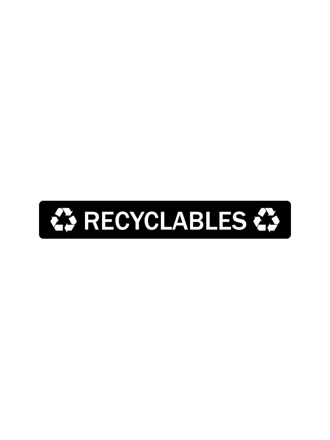  EVOLVE - Label - Cube Slim - Recyclables - Full - Black-White