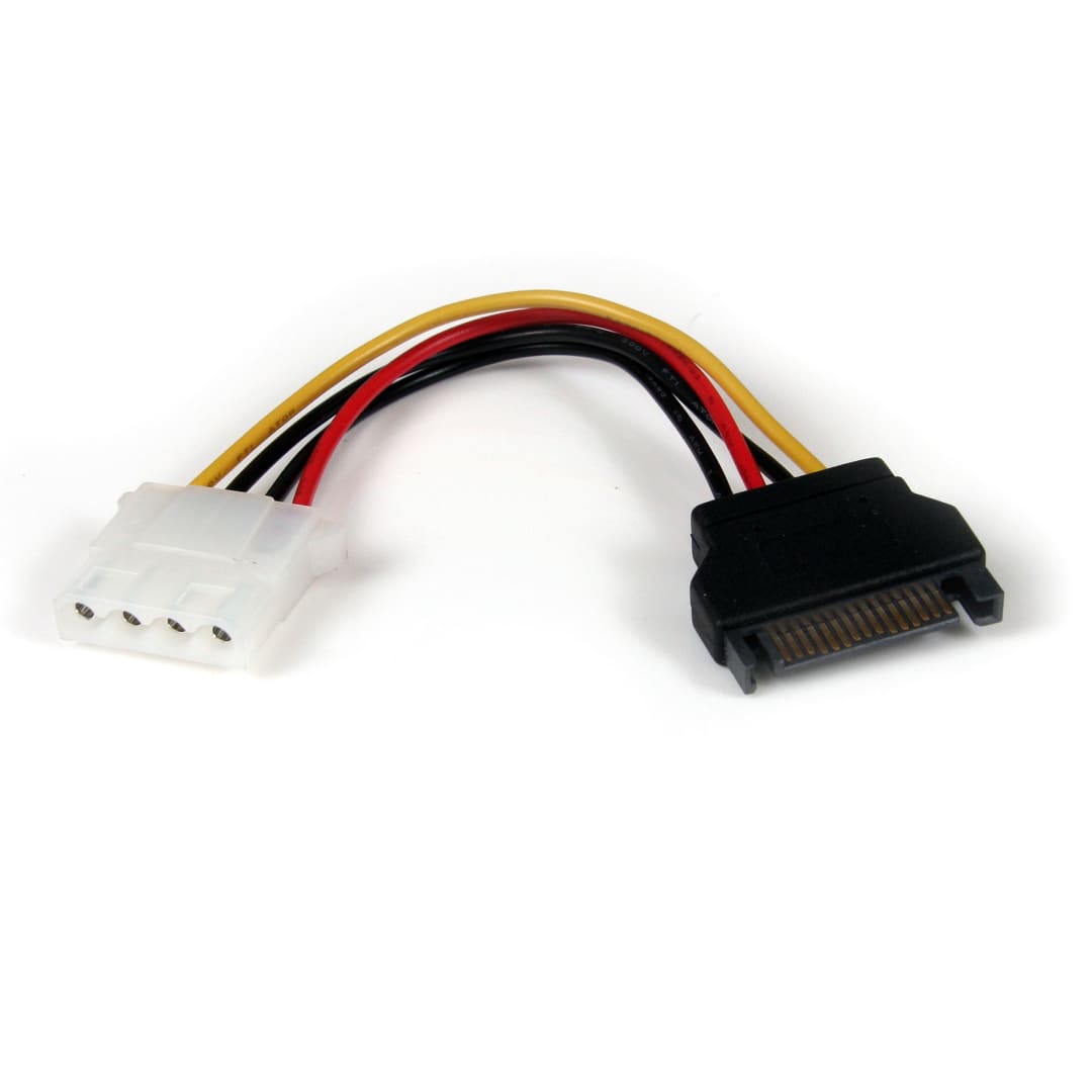 6in SATA to LP4 Power Cable Adapter F M
