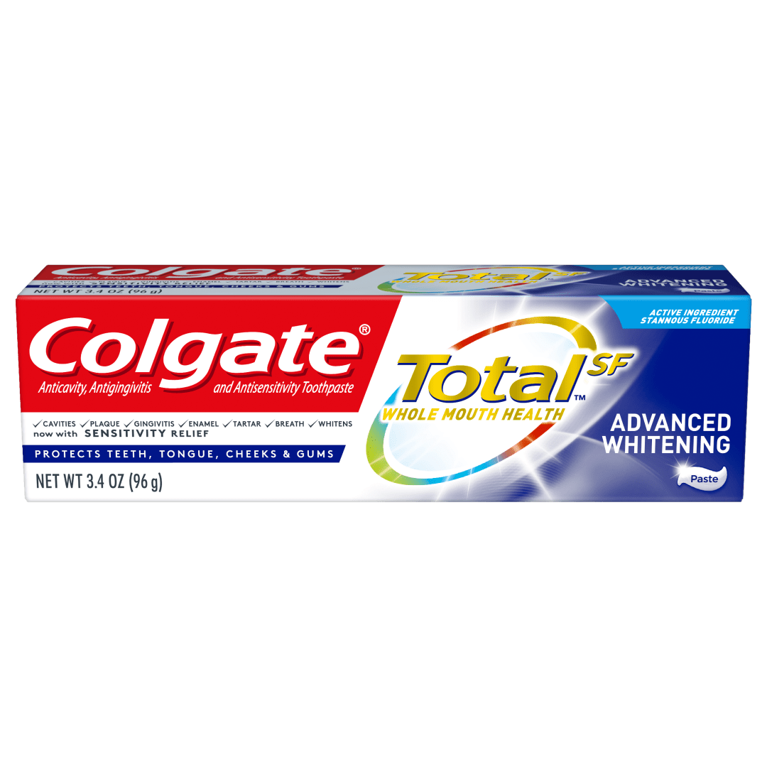 Colgate Total Whitening Toothpaste, Advanced Whitening, 3.4 ounce