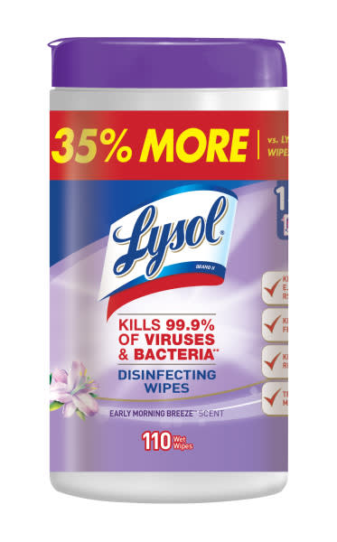 LYSOL® Disinfecting Wipes - Early Morning Breeze 6/(80+30) ct.