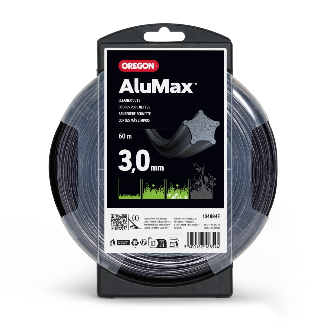 Oregon AluMax Starline Trimmer Line, 3.0MM, 60M Donut